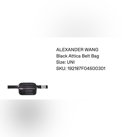 Alexander Wang Black Attica Belt Bag - Picture 2 of 4
